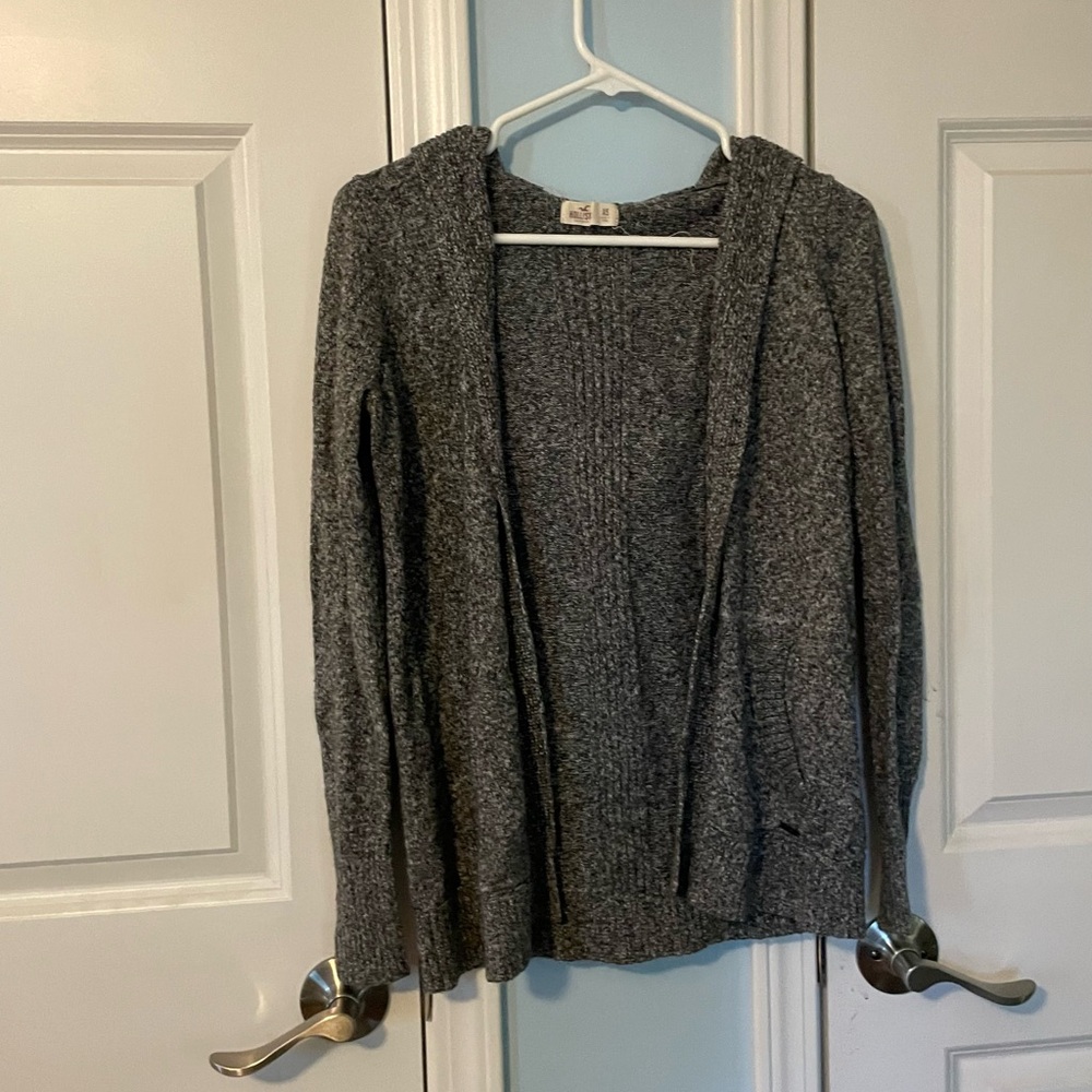 Cozy Gray Hooded Sweater